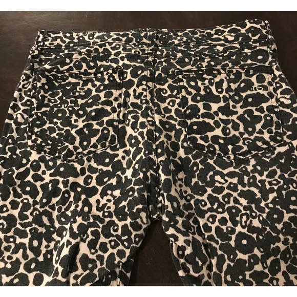 Rag & Bone Skinny Amoeba Printed Black/Brown Leopard Mid Rise Jeans - Size 27 - Picture 4 of 12